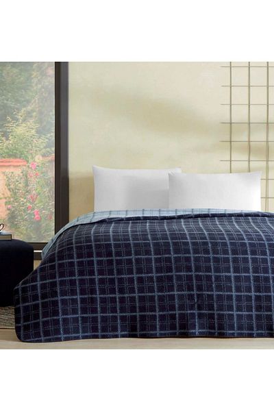 Taç Double Cotton Blanket - Crown