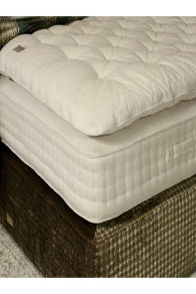 ALERSS 160 X 200 Cm Çift Kişilik Yün Alez Yatak Pedi