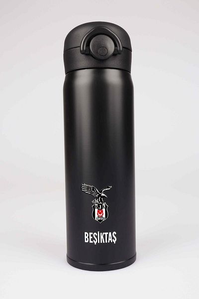 Beşiktaş 500 ml Licensed Steel Thermos - Lockable Mug