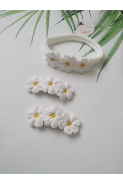 Kadın Girişimciler Atölyesi Daisy Bandana - ΚΑΙ Σετ αγκράφες 2 τεμαχίων