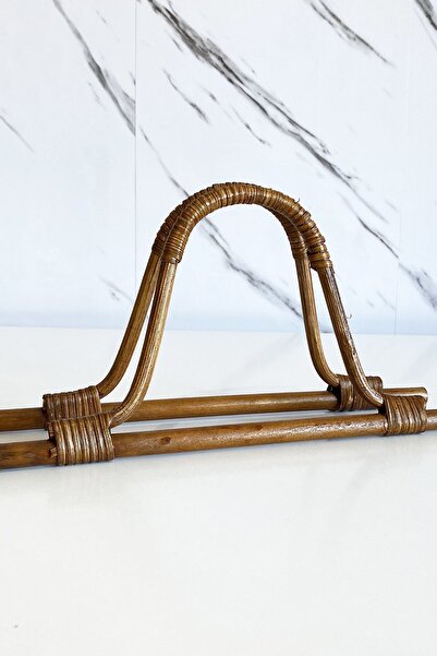 vollen yarn Τσάντα από φυσικό ξύλο μπαμπού πλάτους 27 cm - Λαβή