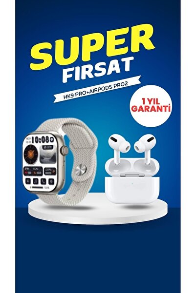 Asf Bilişim İkili Set HK9 Pro 3 Kordonlu+Airpods Pro2 ANC Premium Serisi