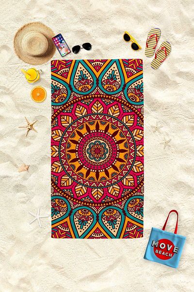 MoveBeach Πετσέτα θαλάσσης, πετσέτα μπάνιου