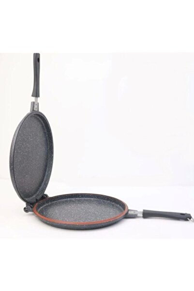 ThermoAD Alüminyum Döküm Granit Çift Taraflı Balık Tavası 28 Cm