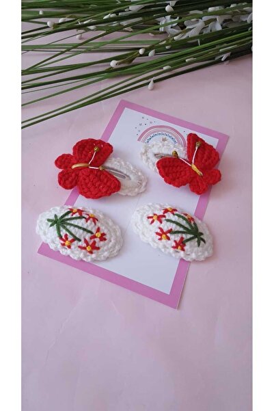 Kadın Girişimciler Atölyesi Set kopči sa mešovitim uzorcima, 4 komada