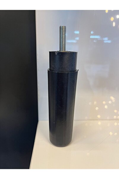 Taşkın Aksesuar Picior mijlociu ascuns 12 cm (4 bucăți) cu piuliță M8 8 mm negru pentru canapea, fotoliu, unitate TV, mobilier din plastic dur