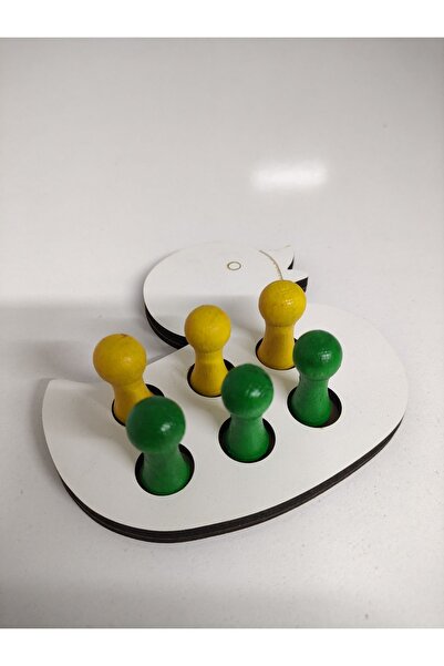 YAHO OYUNCAĞIN DOĞAL HALİ Montessori Educational Wooden Toy Plug-in Removable...