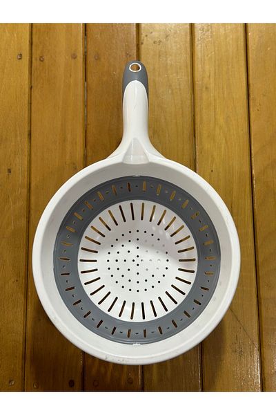SERMER Plastart Foldable Strainer with Handle