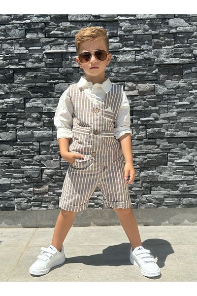 barin kids 3 Piece Linen Children's Summer Set