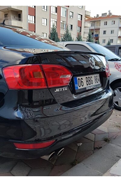 10oto Volkswagen Jettta Mk6 Piano Black Anatomik Üniversal Spoiler 115cm Elas...