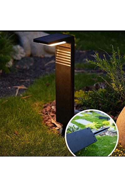 repplam 10W Solar Led Bahçe Armatür Kazıklı Günışığı Güneş Enerjili Çim Armat...