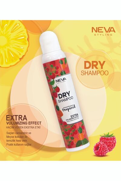 Neva Styling Kuru - Dry Şampuan TROPİCAL 200ml (Hacim Veren) pineapple-raspberry