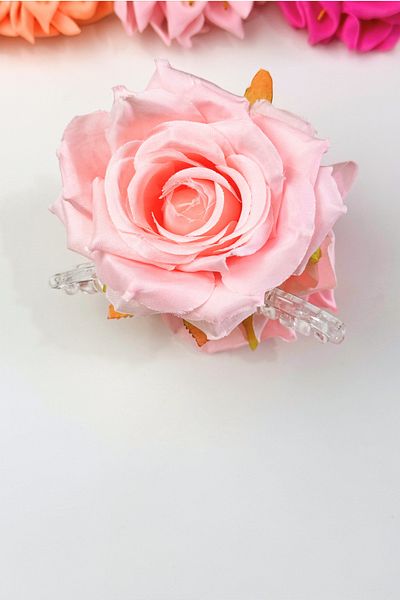 PREGIO 11 Cm Pink Flower Patterned Latch Buckle