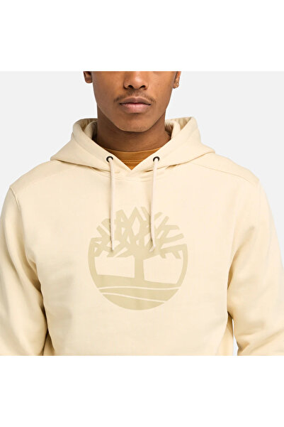 Timberland Men's Beige Sweatshirt - Kennebec River Tree Logo Hoodie, Tb0a2bjhefl1
