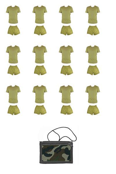 giyimsepeti High QualitY BelaYed MilitarY and Master MilitarY Set - Anti-sweat Undershirt Underwear, Wallet Gift