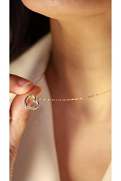 DİAMİNE PIRLANTA Altın Kalp Kolye