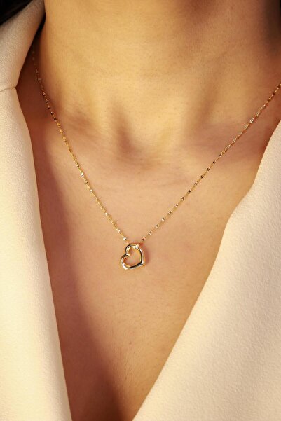 DİAMİNE PIRLANTA Altın Kalp Kolye