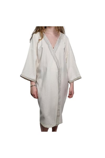 LALAY Raw Satin Caftan