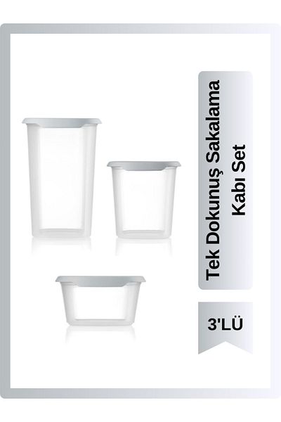 Tupperware One Touch Storage Container Set of 3 540ML, 1.1L, 1.8L