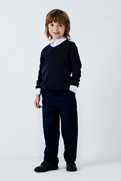 BayBayan بدلة رياضية للأطفال باللون الأزرق الداكن - بنطلون ليكرا ومرن للمدرسة...