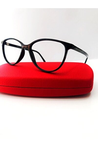Fıero Kadın Kedi Modeli Siyah Değişebilir Camlı Kemik Gözlük Çerçevesi