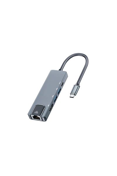 X-Level X-multidock Macbook متوافق مع USB Type-C HDMI Ethernet Port 5 في 1 محول معدد الإرسال
