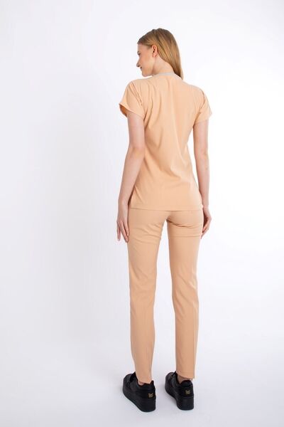 Uçak Medikal Ecru Core-Flex Lycra Surgical Suit