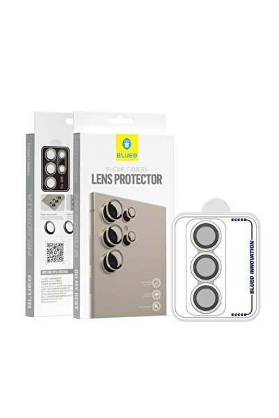 BLUEO واقي عدسة الكاميرا سامسونج S22 الترا فضي/فضي