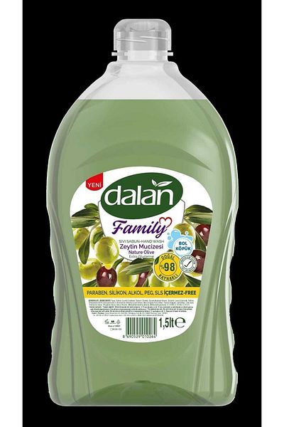 Dalan Family Liquid Soap with Olive Miracle Extra Glycerin 1.5 L