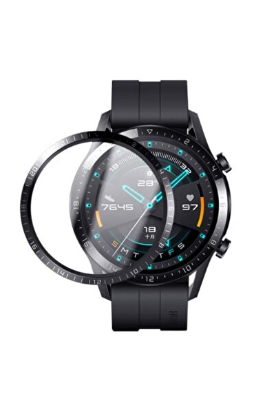 BLUEO واقي شاشة من الغراء المنحني ثلاثي الأبعاد متوافق مع ساعة هواوي GT3 مقاس...