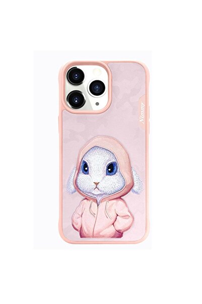 Nimmy Iphone 14 Pro Max Rabbit Serisi Tavşan Nakış Işlemeli Detaylı Kılıf Pembe