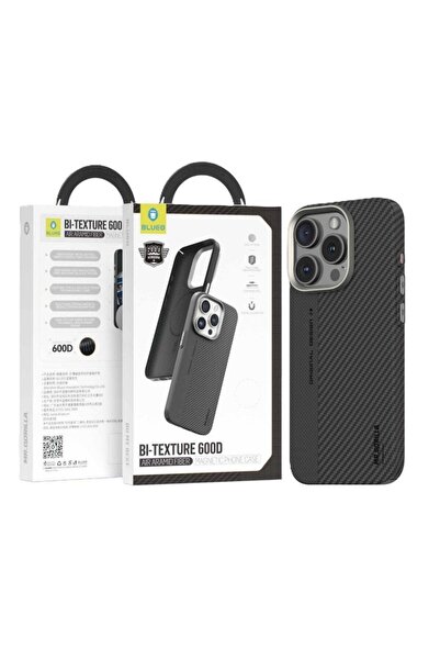 BLUEO iPhone 15 Pro Max Bi-Texture Magsafe Compatible 600D Air Aramid Fiber P...