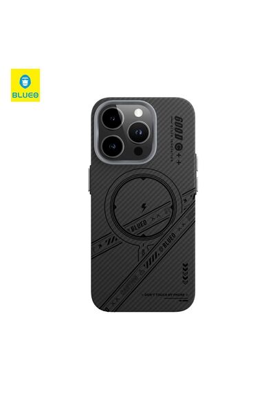 BLUEO حافظة هاتف آيفون 14 برو ماكس مدرعة من ألياف الأراميد مضادة للسقوط 600 د...