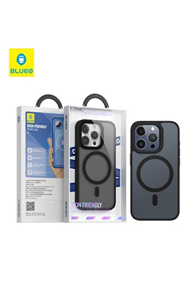 BLUEO İphone 15 Pro Uyumlu Magsafe Şarj Özellikli Frosted Dual Color Skin Fri...