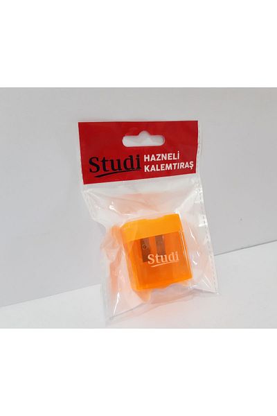 renkli çiçekler Pencil Sharpener Double Blade Large Size Orange Color Pencil Sharpener