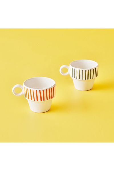Bella Maison Stripe Espresso Set of 2 (105 Cc)