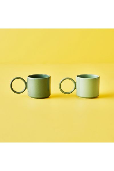 Bella Maison Set of 2 Arcana Espresso Green (270 Cc)