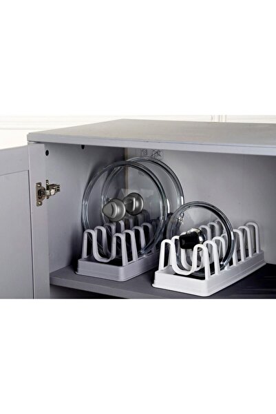 Gondol Plastik Organizer καπακιού κατσαρόλας 6 τμημάτων Organizer ντουλαπιού