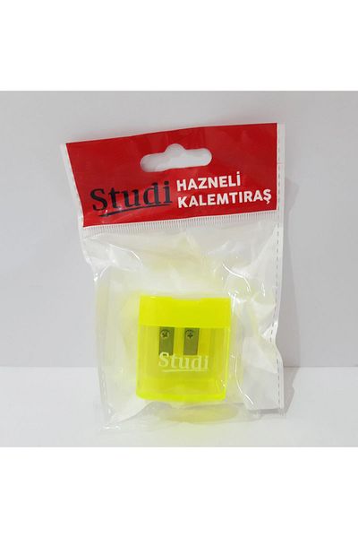 renkli çiçekler Pencil Sharpener Double Blade Large Size Light Green Color Pencil Sharpener
