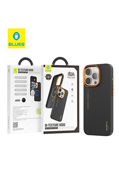 BLUEO حافظة هاتف آيفون 15 برو ماكس متوافقة مع ماجسيف من ألياف الأراميد 600 دي...