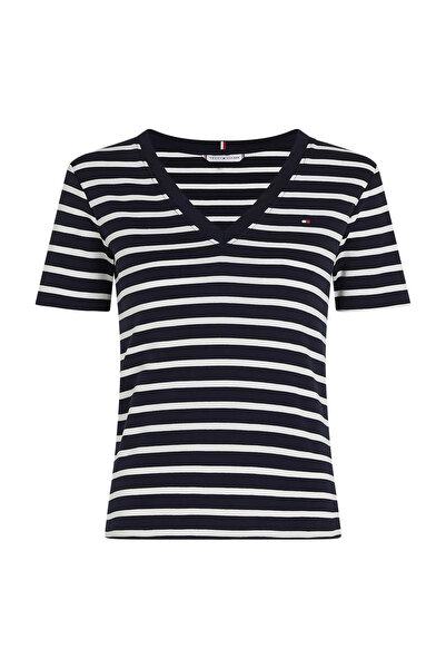 Tommy Hilfiger Γυναικείο T-Shirt WW0WW40584 Μπλε