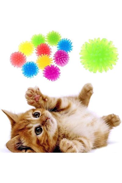 Ht Sağlık Massage Cat Toy Ball - Spiky, Durable and Fun