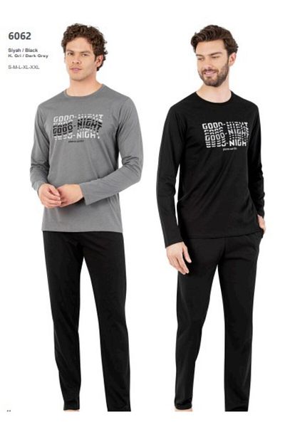 Pierre Cardin Men's Long Sleeve Pajama Set 6062