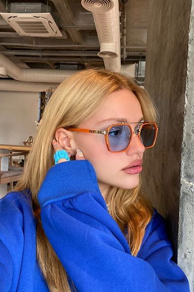 DeepWater Orange Blue Serre Glasses