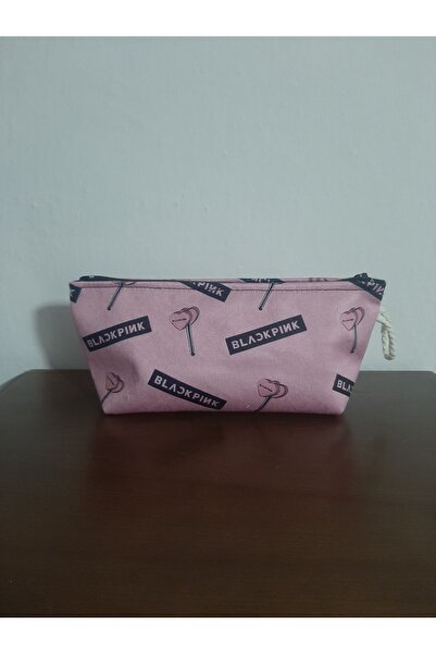 owl bag KPOP - حامل قلم بتصميم منقوش باللون الوردي مع شعار Blackpink - حقيبة ...