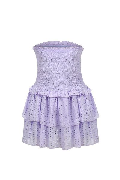 La Sarta Rochie Mov Lucca cu Pantaloni Scurt
