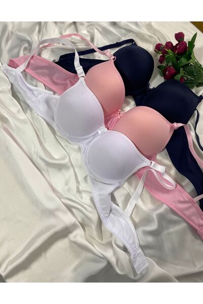 Women's Filled Underwire Micro 3-Piece Bra