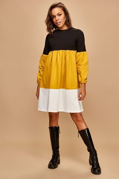 citystyle Γυναικείο φόρεμα με μοτίβο Colorblock