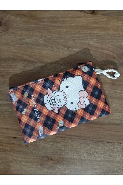 owl bag Hello Kitty - Karirano smeđa Sa deznom dizajnerska platnena držač za ...