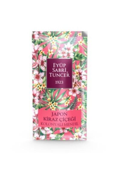 Eyüp Sabri Tuncer Japon Kiraz Çiçeği Küçük Boy Kolonyalı Mendil 150'li